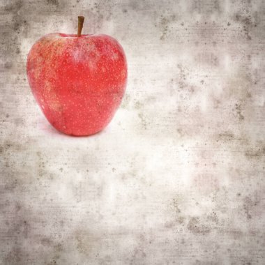 kare biçiminde eski desenli kağıt arkaplan elmalarla