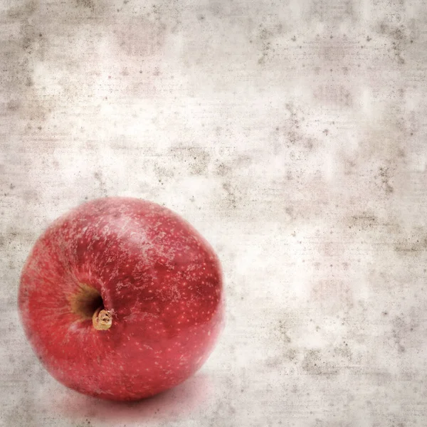 Carré Élégant Vieux Fond Papier Texturé Avec Des Pommes — Photo