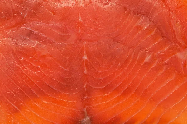 Thin Slices Smoked Salmon Macro Food Background — Stock Photo, Image