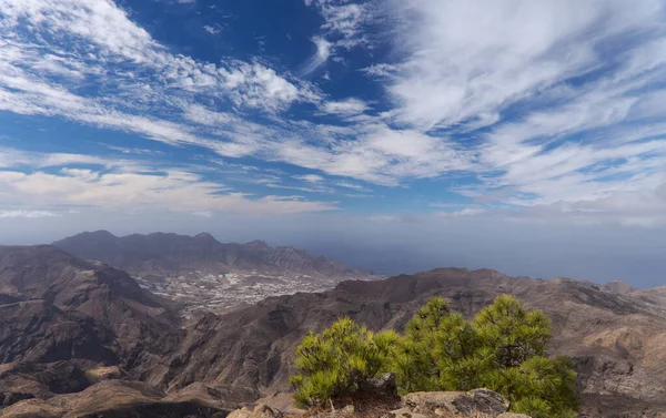 Gran Canaria Landschaft Des Zentralen Gebirgigen Teils Der Insel Las — Stockfoto
