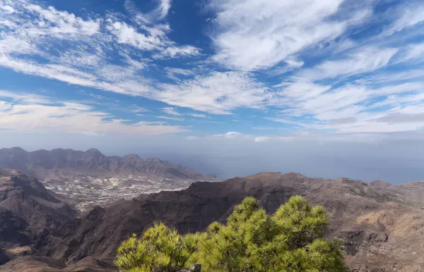 Gran Canaria Paisaje Parte Montañosa Central Isla Las Cumbres Decir —  Fotos de Stock