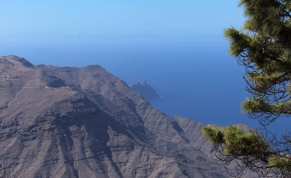 Gran Canaria Landscape Mountainous Part Island Nature Park Tamadaba Hiking — Stock Photo, Image