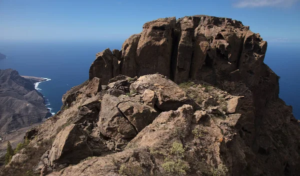 Gran Canaria Τοπίο Του Ορεινού Τμήματος Του Νησιού Στο Πάρκο — Φωτογραφία Αρχείου