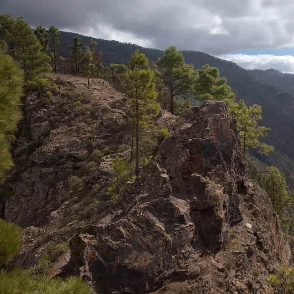Gran Canaria Landschap Van Het Bergachtige Deel Van Het Eiland — Stockfoto