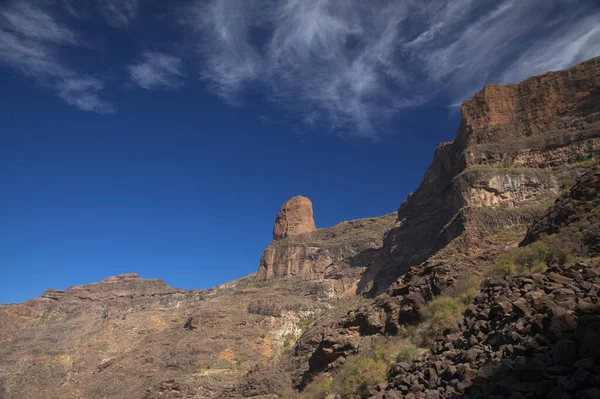 Gran Canaria Paisaje Parte Montañosa Central Isla Paisajes Alrededor Ruta — Foto de Stock