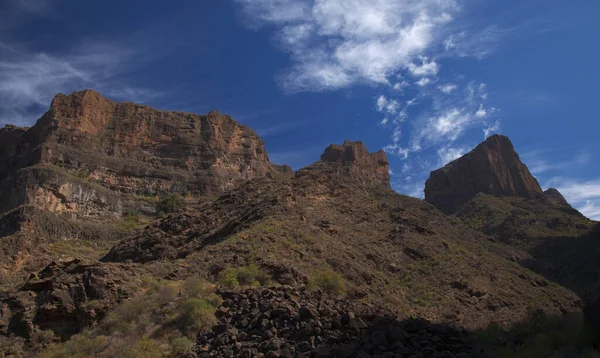 Gran Canaria Landscape Central Mountainous Part Island Landscapes Hiking Route — Stock Photo, Image