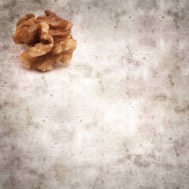 kare biçiminde eski dokulu kağıt arkaplanlı cevizli Gran Canaria