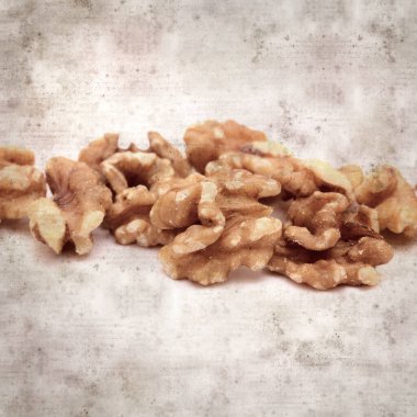 kare biçiminde eski dokulu kağıt arkaplanlı cevizli Gran Canaria