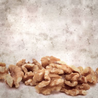 kare biçiminde eski dokulu kağıt arkaplanlı cevizli Gran Canaria