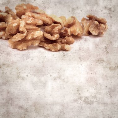 kare biçiminde eski dokulu kağıt arkaplanlı cevizli Gran Canaria