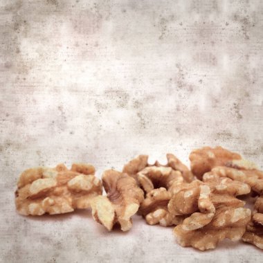 kare biçiminde eski dokulu kağıt arkaplanlı cevizli Gran Canaria