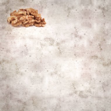 kare biçiminde eski dokulu kağıt arkaplanlı cevizli Gran Canaria