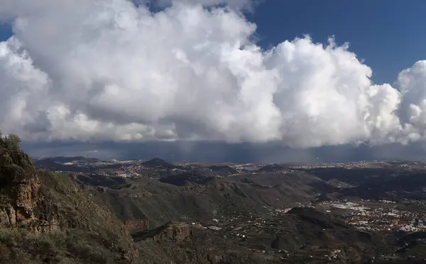 Gran Canaria Wandelroute Tussen Tenteniguada Dorp Gemeente Valsequillo Pico Las — Stockfoto