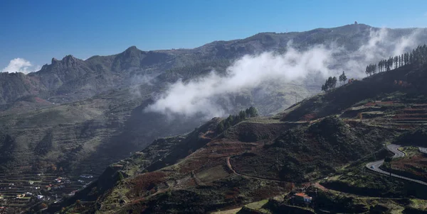 Gran Canaria Landscape Central Montainous Part Island Las Cumbres Summits — Stock Photo, Image