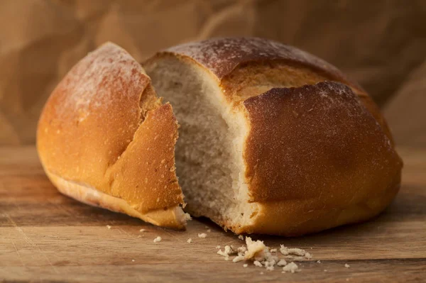 Pequeño Pan Redondo Patata Típico Canarias Comprado Mercado Agricultores Gran — Foto de Stock