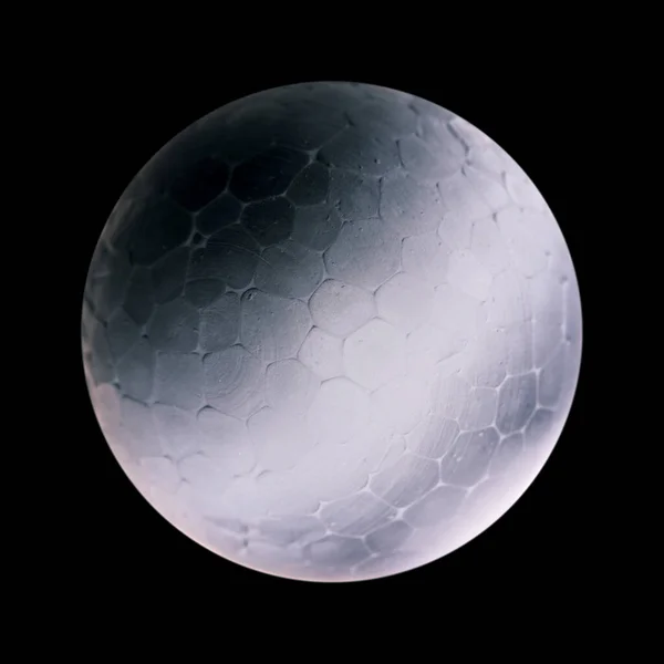 泡沫结构可见的聚苯乙烯球 — 图库照片