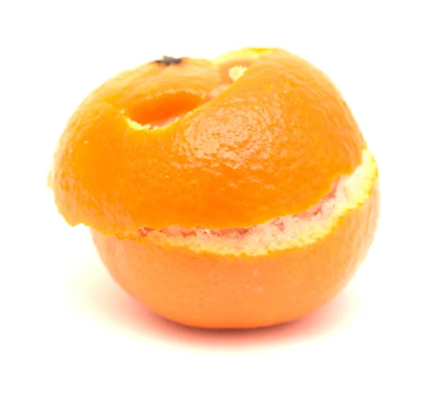 Kleine Reife Satsuma Mandarine Isoliert Auf Weißem Hintergrund — Stockfoto