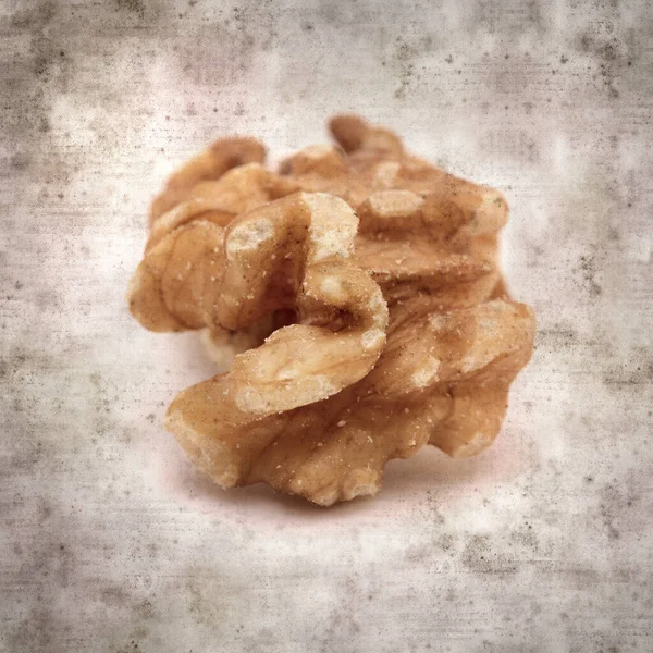 Square Stylish Old Textured Paper Background Walnuts Gran Canaria — Stock Photo, Image