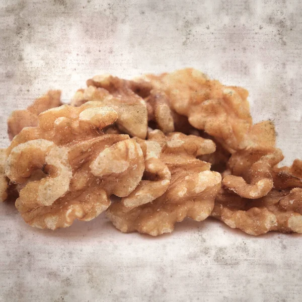 kare biçiminde eski dokulu kağıt arkaplanlı cevizli Gran Canaria