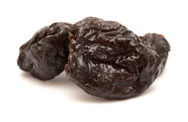 Dark Prunes Isolated White Background — Stock Photo, Image