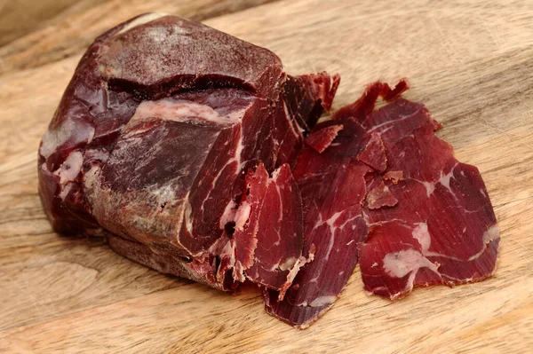 Cecina Leon Salted Air Dried Beef Leon Province Local Speciality — стокове фото