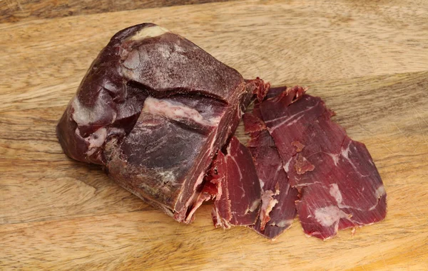 Cecina Leon Salted Air Dried Beef Leon Province Local Speciality — 스톡 사진