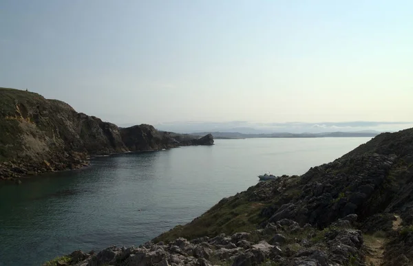 Partie Côtière Cantabrie Dans Nord Espagne Costa Quebrada Est Dire — Photo