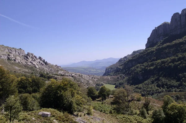 Horská Část Kantábrie Severu Španělska Turistická Trasa Přírodním Parku Collados — Stock fotografie