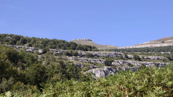 Parte Montañosa Cantabria Norte España Ruta Senderismo Parque Natural Collados — Foto de Stock