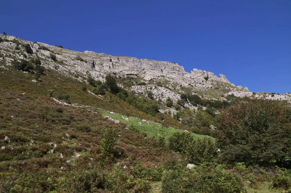 Bergiger Teil Kantabriens Norden Spaniens Wanderroute Naturpark Collados Del Ason — Stockfoto