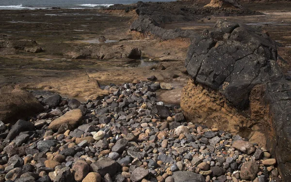 Gran Canaria Textures Des Rochers Plage Confital Bord Las Palmas — Photo