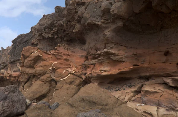 Gran Canaria Textures Des Rochers Plage Confital Bord Las Palmas — Photo