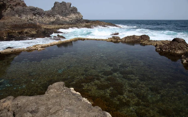 Gran Canaria Nın Kuzeyi Kayalıklar Barranquillo Vino Köyünün Çevresindeki Doğal — Stok fotoğraf