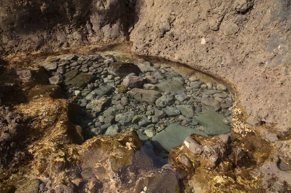 Nord Gran Canaria Rockpools Piscines Naturelles Autour Hameau Barranquillo Vino — Photo