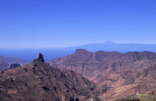 Gran Canaria Landscape Central Part Island Las Cumbres Summits Caldera — Stock Photo, Image