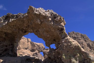 Gran Canaria, adanın merkezi dağlık bölgesi, Las Cumbres, ie The Summits, Ganifa kayası adanın en yüksek noktasına yakın.