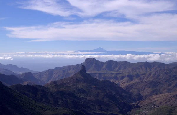 Gran Canaria Landscape Central Part Island Las Cumbres Summits Caldera — Zdjęcie stockowe