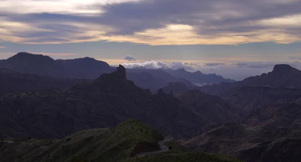 Gran Canaria Landscape Central Part Island Las Cumbres Summits Caldera — Zdjęcie stockowe