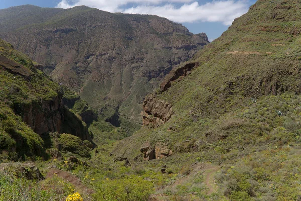 Gran Canaria Landscape Central Montainous Part Island Hiking Route Upper — Stock Photo, Image