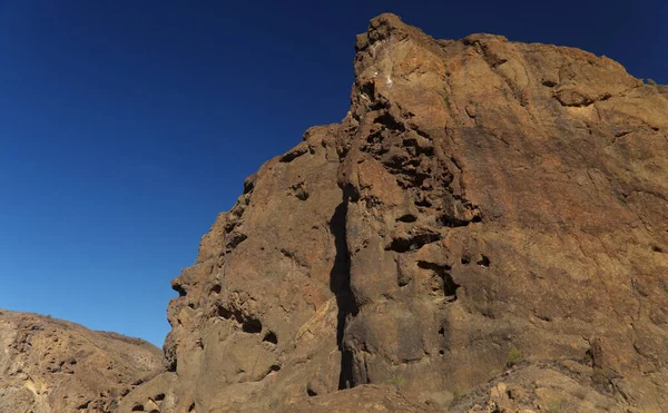 Gran Canaria Adanın Güney Kısmının Barranco Arguinegun Sarp Dik Kaya — Stok fotoğraf