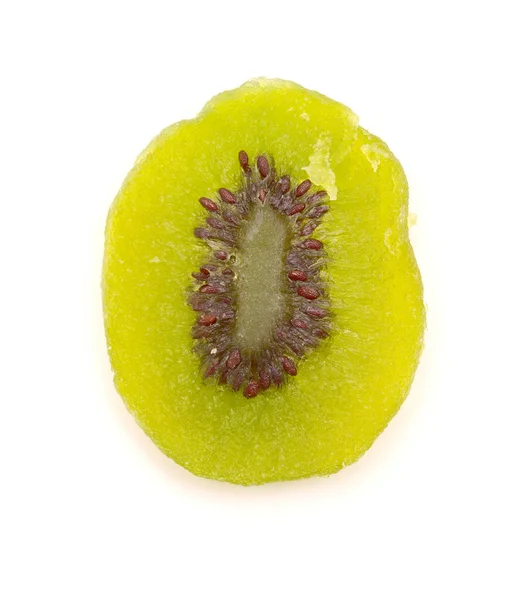 Rodajas Kiwi Secas Aisladas Sobre Fondo Blanco — Foto de Stock