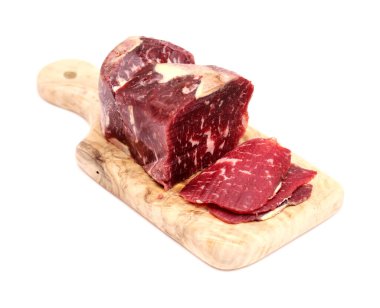Cecina de Leon, salted and air dried beef from Leon province, local specialty clipart
