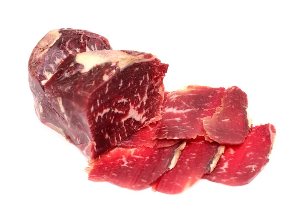 Cecina Leon Carni Bovine Salate Essiccate All Aria Della Provincia — Foto Stock