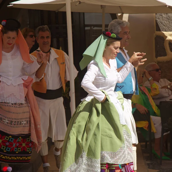 Las Palmas Gran Canaria Spain May 2022 Folk Music Dance — Fotografia de Stock