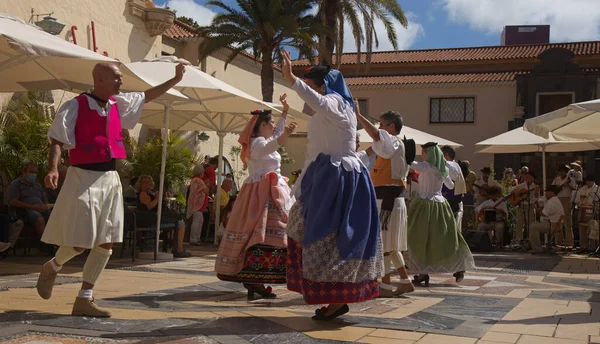Las Palmas Gran Canaria Spain May 2022 Folk Music Dance —  Fotos de Stock