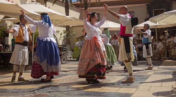 Las Palmas Gran Canaria Spanje Mei 2022 Volksmuziek Danscollectieven Hervatten — Stockfoto