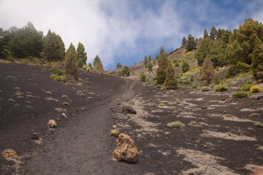 La Palma, uzun menzilli popüler yürüyüş rotası Ruta de Los Volcanes boyunca uzanan manzaralar, El Paso 'dan Fuencaliente belediyelerine kadar adanın tepesi boyunca uzanır. 