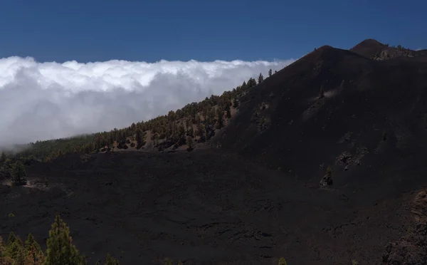 Palma Långväga Populär Vandringsled Ruta Los Volcanes Landskap Runt Svart — Stockfoto
