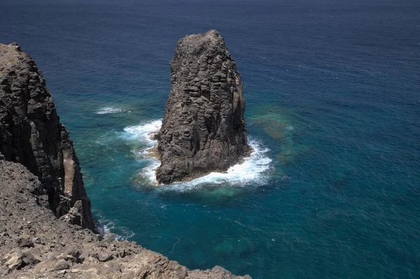 Gran Canaria Paisaje Escarpada Erosión Costa Noroeste Entre Los Municipios — Foto de Stock