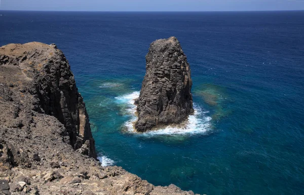 Gran Canaria Landskap Brant Eroderad Nordvästkust Mellan Galdar Och Agaete — Stockfoto
